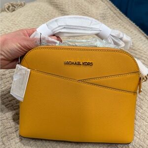 NWT Michael Kors Mustard Yellow Crossbody Bag